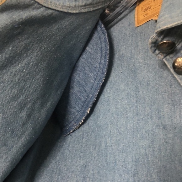 VINTAGE DOUBLE D RANCH BEADED WOMENS DENIM JACKET SUEDE FRINGE - Picture 9 of 16